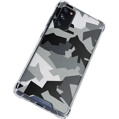 Urban Camouflage Black Galaxy S20 FE Clear Case